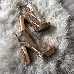 Rose-gold heels